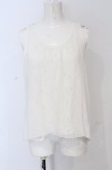 axes femme / レーシーノースリトップス M シロ O-25-05-06-016-AX-TO-OW-OS