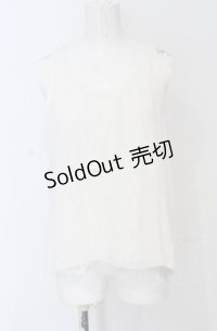 axes femme / レーシーノースリトップス M シロ O-25-05-06-016-AX-TO-OW-OS