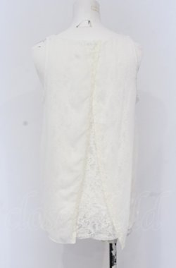 画像2: axes femme / レーシーノースリトップス M シロ O-25-05-06-016-AX-TO-OW-OS