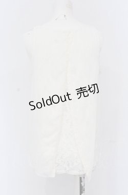 画像2: axes femme / レーシーノースリトップス M シロ O-25-05-06-016-AX-TO-OW-OS