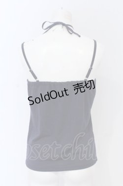 画像2: axes femme / ストラップビジューキャミ M ネイビー O-25-05-06-017-AX-TO-OW-OS
