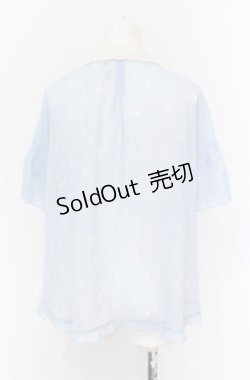 画像3: axes femme / ムーンキャットブラウス M サックス O-25-05-06-018-AX-BL-OW-OS