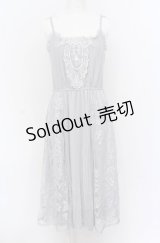 axes femme / モチーフレースキャミワンピース M グレー O-25-05-06-019-AX-OP-OW-OS