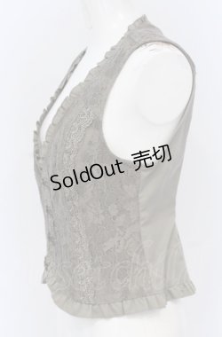 画像2: axes femme / ビットデザインレースベスト M カーキグリーン O-25-05-06-020-AX-TO-OW-OS