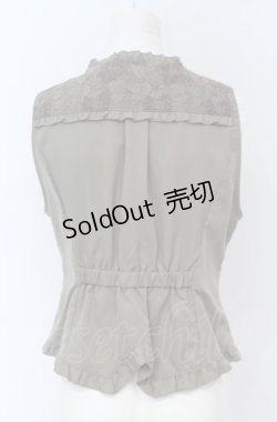画像3: axes femme / ビットデザインレースベスト M カーキグリーン O-25-05-06-020-AX-TO-OW-OS