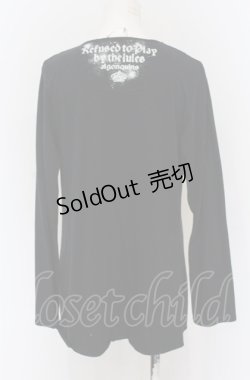 画像3: ALGONQUINS / 襟付きカットカーディガン F ブラック O-25-05-06-021-AL-TO-OW-OS