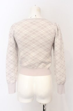 画像3: evelyn / チェックネックレスニット F ラベンダー O-25-05-06-022-LO-TO-OW-OS