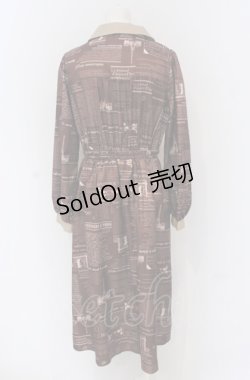 画像2: axes femme / nouvelle柄ワンピース F ブラウン O-25-05-06-003-AX-OP-OW-OS