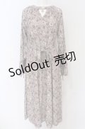 axes femme / 小花プリントチョーカーワンピース M ピンクベージュ O-25-05-06-004-AX-OP-OW-OS