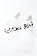 Amavel / ダブルベルト厚底ローファー S シロ O-25-05-06-029-CA-SH-OW-OS