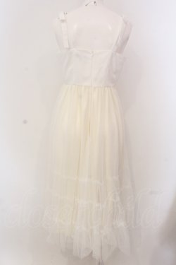 画像3: evelyn / 肩リボンチュールキャミワンピース F シロ O-25-05-08-028-LO-OP-OW-OS
