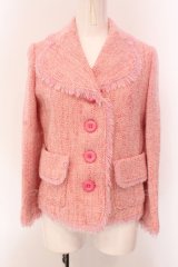 Emily Temple cute / ツイードジャケット  ピンク O-25-05-08-029-ET-BL-OW-OS