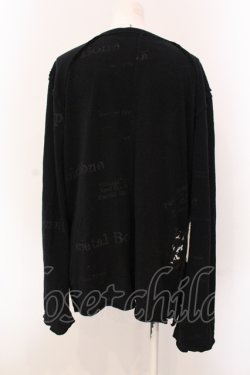 画像3: h.ANARCHY / パッチ配色カーディガン  ブラック×レッド O-25-05-08-030-HN-TO-OW-OS