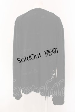 画像3: h.ANARCHY / パッチ配色カーディガン  ブラック×レッド O-25-05-08-030-HN-TO-OW-OS