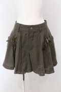 axes femme / サイドレースアップキュロット M カーキグリーン O-25-05-08-004-AX-TO-OW-OS