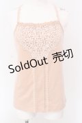 axes femme / モチーフレース使いクロスキャミ M オレンジ O-25-05-08-033-AX-TO-OW-OS