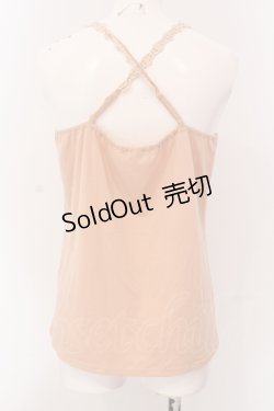 画像3: axes femme / モチーフレース使いクロスキャミ M オレンジ O-25-05-08-033-AX-TO-OW-OS