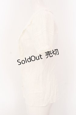 画像3: axes femme / オーナメントジャガードブラウス M シロ O-25-05-08-034-AX-BL-OW-OS