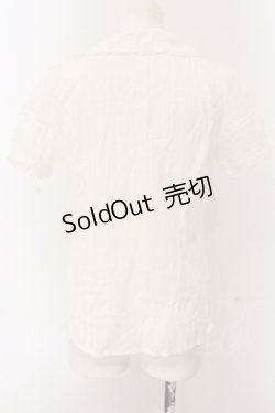 画像4: axes femme / オーナメントジャガードブラウス M シロ O-25-05-08-034-AX-BL-OW-OS