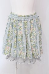 axes femme / 裾プリーツ使い花柄スカート   O-25-05-08-037-AX-SK-OW-OS