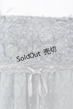 画像2: axes femme / モチーフレース使いチュール切替ワンピース M グリーン O-25-05-08-038-AX-OP-OW-OS