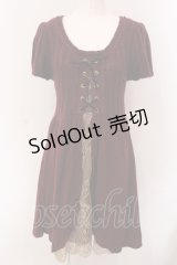 axes femme / ニットドッキングスリットOP M ワイン O-25-05-08-041-AX-OP-OW-OS