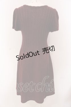 画像3: axes femme / ニットドッキングスリットOP M ワイン O-25-05-08-041-AX-OP-OW-OS