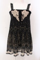 axes femme / フロッキーパネル2WAYチュニ M クロ O-25-05-08-044-AX-TO-OW-OS