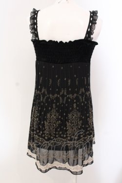 画像3: axes femme / フロッキーパネル2WAYチュニ M クロ O-25-05-08-044-AX-TO-OW-OS