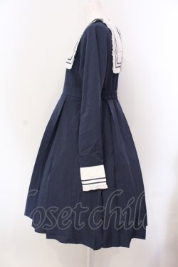 画像2: FLC / 皆方由衣さんコラボ/セーラーカラーワンピース L ネイビー O-25-05-08-005-LO-OP-IG-OS