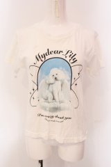 Candy Stripper / MY DEAR LILY Tシャツ 1 ホワイト O-25-05-08-051-PU-TS-IG-OS