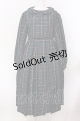 FLC / MINA*タータンチェックワンピース LL グリーンチェック O-25-05-08-006-LO-OP-IG-ZT193