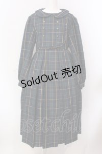 FLC / MINA*タータンチェックワンピース LL グリーンチェック O-25-05-08-006-LO-OP-IG-ZT193