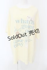 Candy Stripper / CND CLUB BIG TEE Tシャツ 2 イエロー O-25-05-08-052-PU-TS-IG-OS
