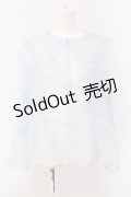 Candy Stripper / FRILL COLLAR SEE THROUGH BLOUSE ブラウス 2 サックス O-25-05-08-053-PU-BL-IG-OS