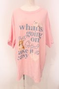 Candy Stripper / CND CLUB BIG TEE Tシャツ 2 ピンク O-25-05-08-055-PU-TS-IG-OS