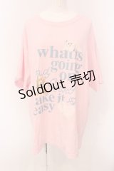 Candy Stripper / CND CLUB BIG TEE Tシャツ 2 ピンク O-25-05-08-055-PU-TS-IG-OS