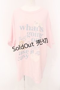 Candy Stripper / CND CLUB BIG TEE Tシャツ 2 ピンク O-25-05-08-055-PU-TS-IG-OS