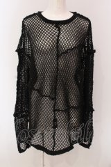 Candy Stripper / PATCH WORK MESH  トップス 2 ブラック O-25-05-08-056-PU-TO-IG-OS