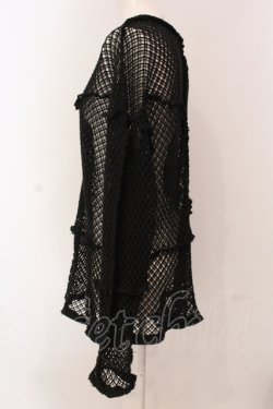 画像2: Candy Stripper / PATCH WORK MESH  トップス 2 ブラック O-25-05-08-056-PU-TO-IG-OS
