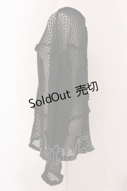 画像2: Candy Stripper / PATCH WORK MESH  トップス 2 ブラック O-25-05-08-056-PU-TO-IG-OS