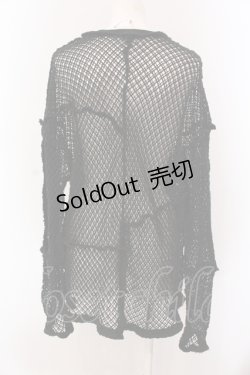 画像3: Candy Stripper / PATCH WORK MESH  トップス 2 ブラック O-25-05-08-056-PU-TO-IG-OS