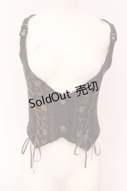 画像1: Ozz oneste / ホルターネックベスト  ブラウン O-25-05-08-058-OO-JA-IG-OS