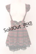 Secret Honey / タータンチェックサスペンダースカート 2 アカ×グレーチェック O-25-05-08-069-CA-SK-IG-OS