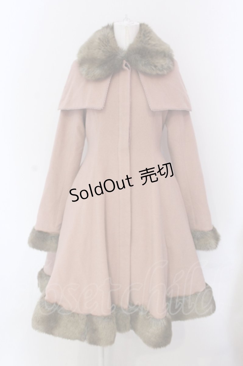 画像1: Mary Magdalene / アンゴラウールケープコート  ローズミルクティー O-25-05-08-008-CL-CO-IG-ZT-C051 (1)