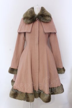 画像1: Mary Magdalene / アンゴラウールケープコート  ローズミルクティー O-25-05-08-008-CL-CO-IG-OS