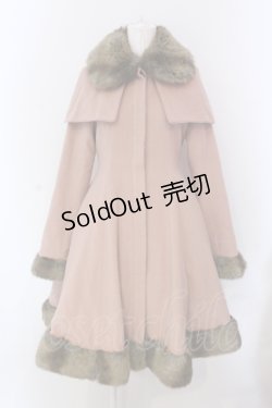 画像1: Mary Magdalene / アンゴラウールケープコート  ローズミルクティー O-25-05-08-008-CL-CO-IG-ZT-C051