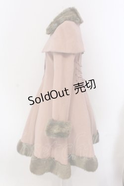 画像2: Mary Magdalene / アンゴラウールケープコート  ローズミルクティー O-25-05-08-008-CL-CO-IG-ZT-C051