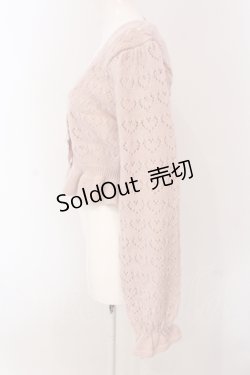 画像3: axes femme kawaii / クマブローチニットボレロ【ブローチ欠品】  ピンク O-25-05-08-079-AX-TO-IG-OS