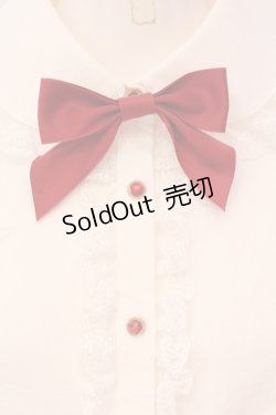 画像2: To Alice / ヴィンテージドールブラウス  シロ×アカ O-25-05-08-080-LO-BL-IG-OS